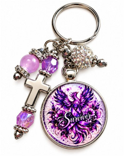 Domestic Violence Survivor Phoenix Keychain