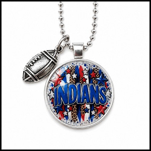 Seneca Indians Football Necklace