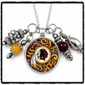 Washington Redskins Old Logo Swirl Necklace